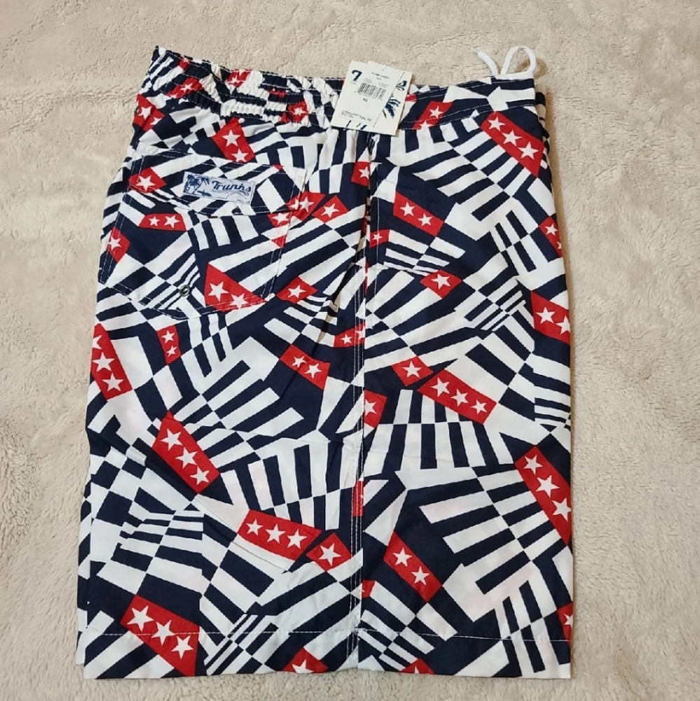 Mens Swim Trunks Swami Red